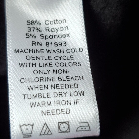 ISAAC MIZRAHI LIVE BLACK DRESS COVERUP KNIT COTTON A-LINE V-NECK SLEEVELESS MP - Picture 3 of 5